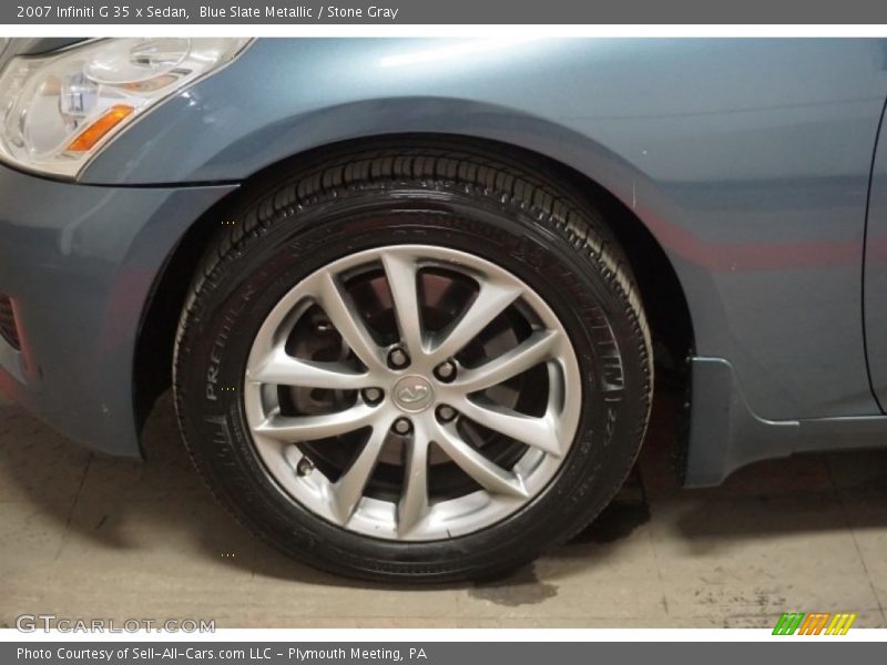 Blue Slate Metallic / Stone Gray 2007 Infiniti G 35 x Sedan
