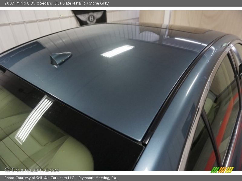 Blue Slate Metallic / Stone Gray 2007 Infiniti G 35 x Sedan