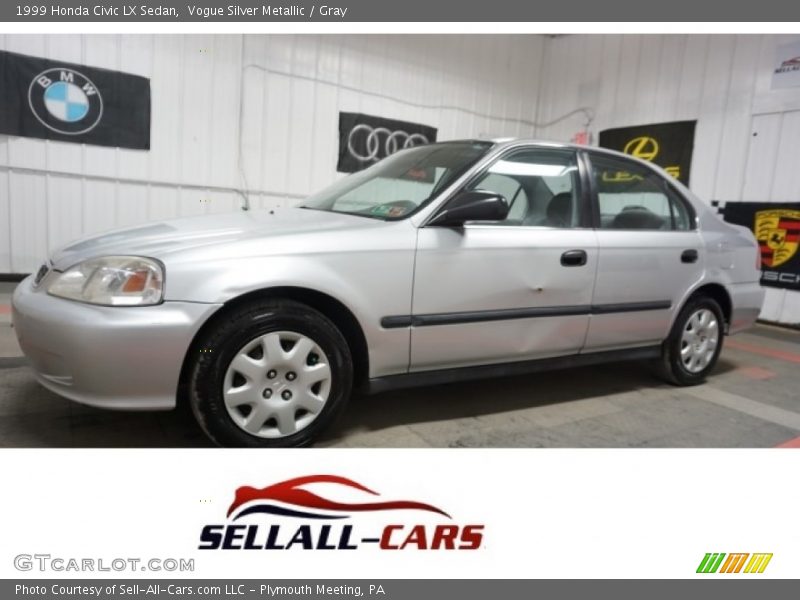 Vogue Silver Metallic / Gray 1999 Honda Civic LX Sedan