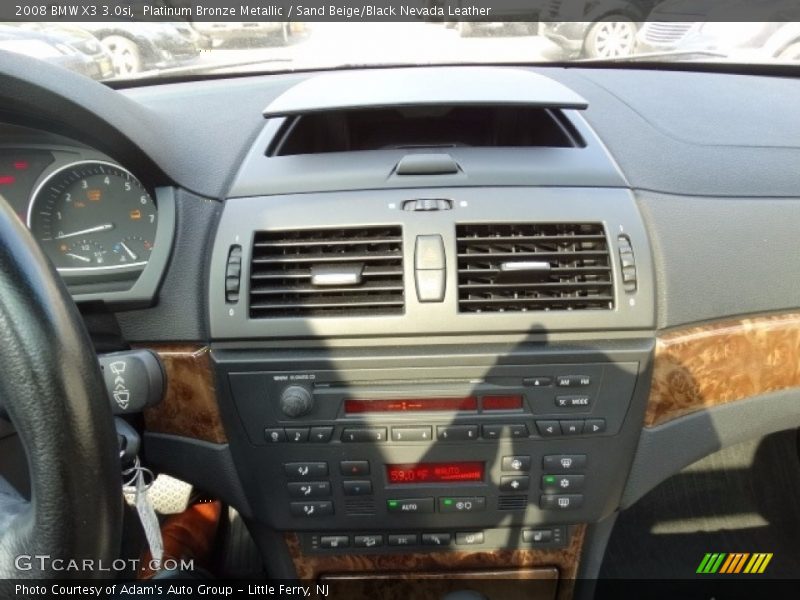 Platinum Bronze Metallic / Sand Beige/Black Nevada Leather 2008 BMW X3 3.0si