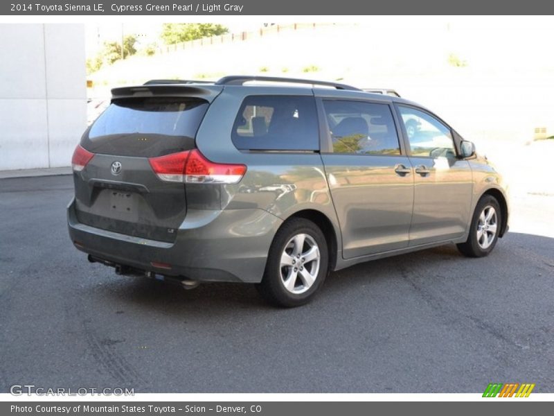 Cypress Green Pearl / Light Gray 2014 Toyota Sienna LE
