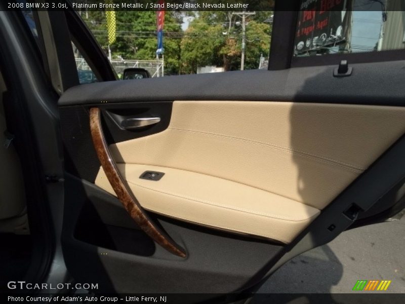 Platinum Bronze Metallic / Sand Beige/Black Nevada Leather 2008 BMW X3 3.0si