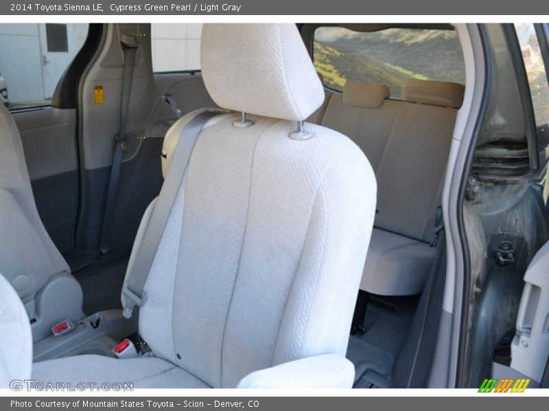 Cypress Green Pearl / Light Gray 2014 Toyota Sienna LE