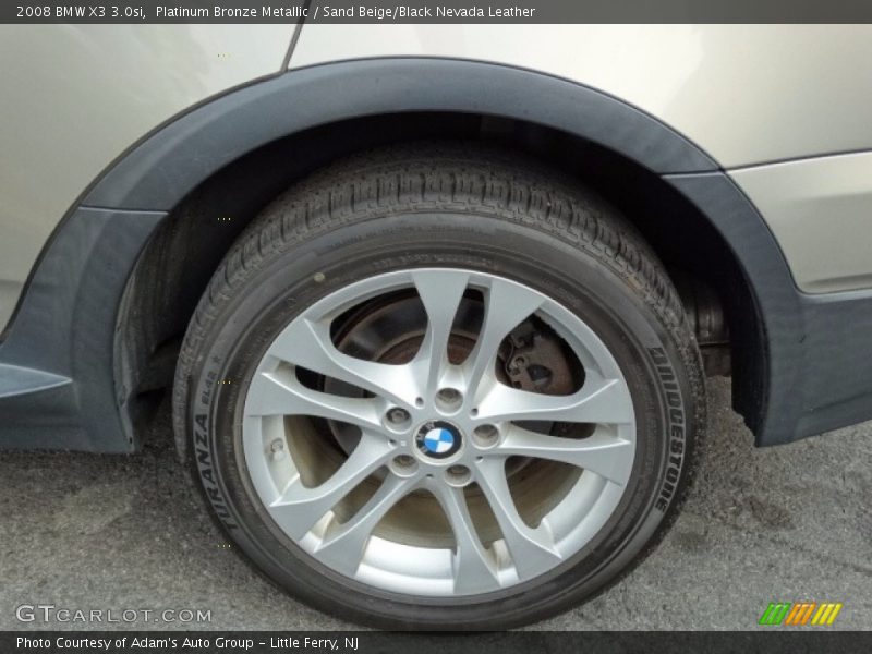 Platinum Bronze Metallic / Sand Beige/Black Nevada Leather 2008 BMW X3 3.0si