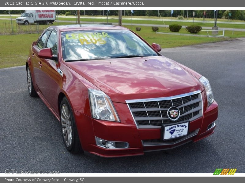 Crystal Red Tintcoat / Cashmere/Cocoa 2011 Cadillac CTS 4 3.6 AWD Sedan