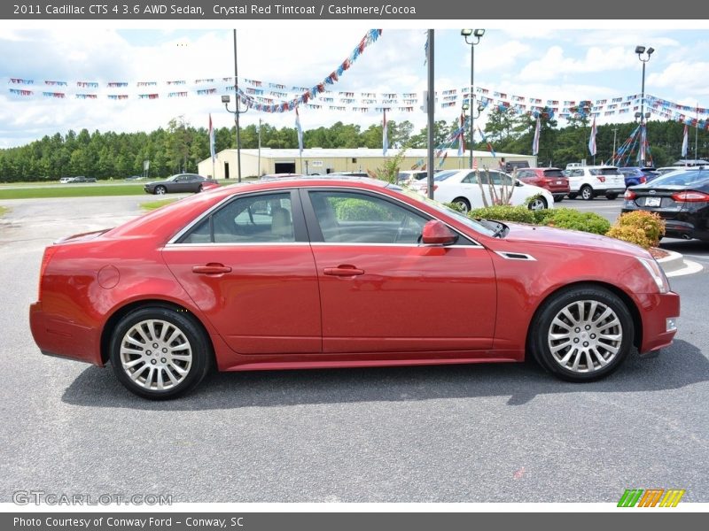 Crystal Red Tintcoat / Cashmere/Cocoa 2011 Cadillac CTS 4 3.6 AWD Sedan