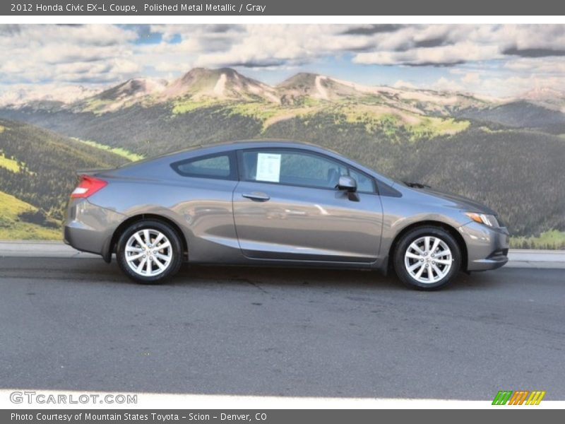 Polished Metal Metallic / Gray 2012 Honda Civic EX-L Coupe