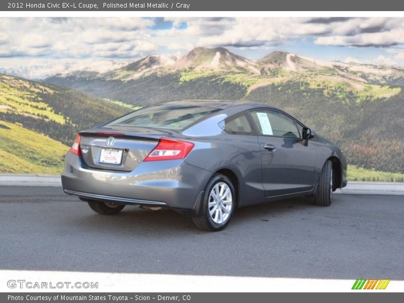 Polished Metal Metallic / Gray 2012 Honda Civic EX-L Coupe