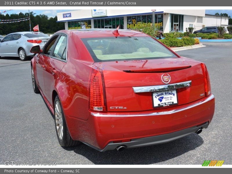 Crystal Red Tintcoat / Cashmere/Cocoa 2011 Cadillac CTS 4 3.6 AWD Sedan