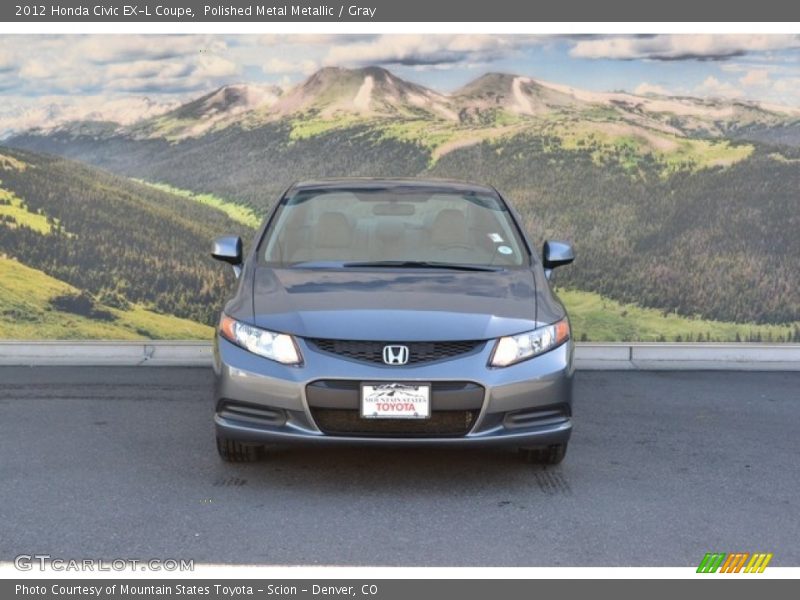Polished Metal Metallic / Gray 2012 Honda Civic EX-L Coupe