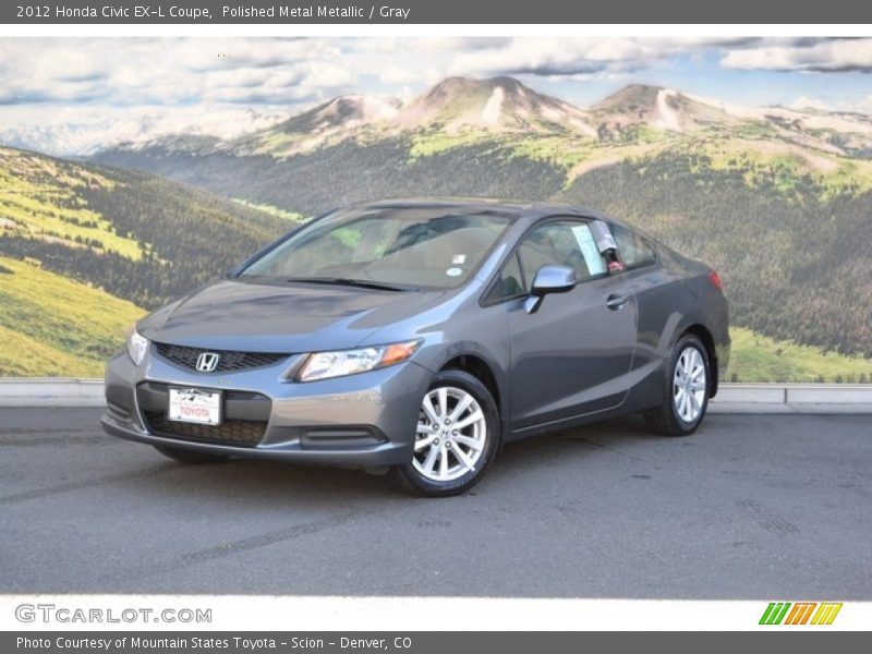 Polished Metal Metallic / Gray 2012 Honda Civic EX-L Coupe