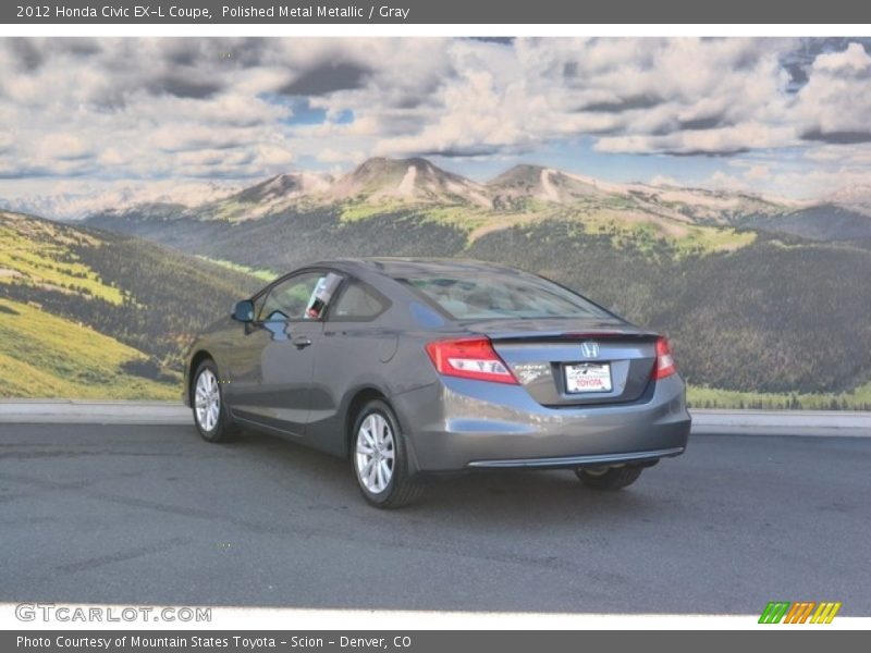 Polished Metal Metallic / Gray 2012 Honda Civic EX-L Coupe