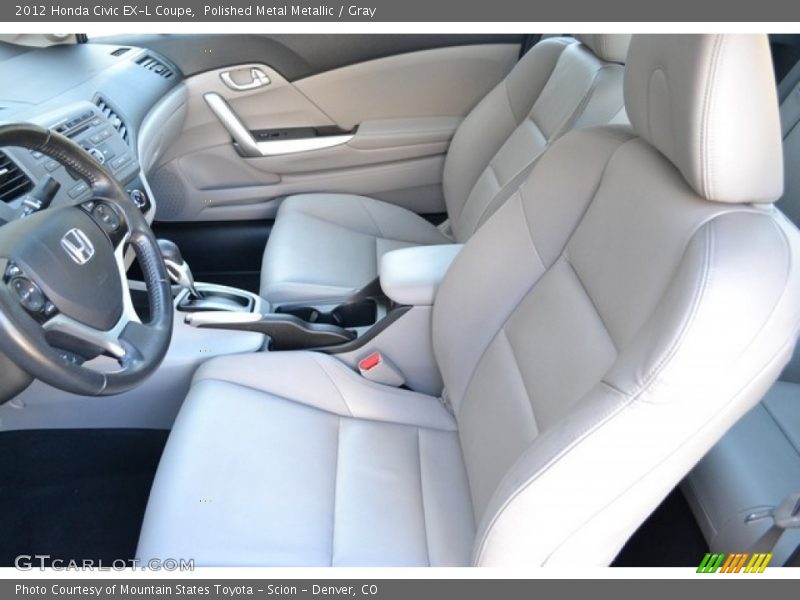 Polished Metal Metallic / Gray 2012 Honda Civic EX-L Coupe