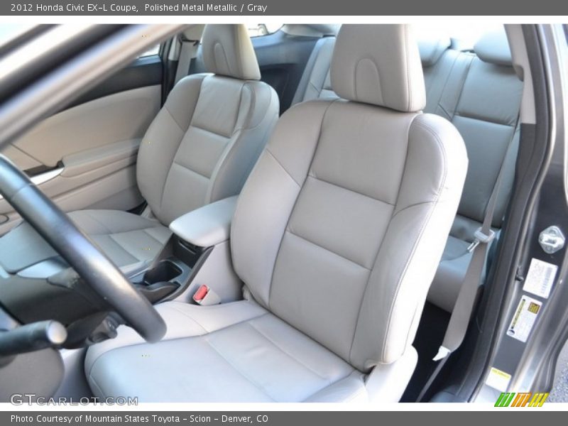 Polished Metal Metallic / Gray 2012 Honda Civic EX-L Coupe