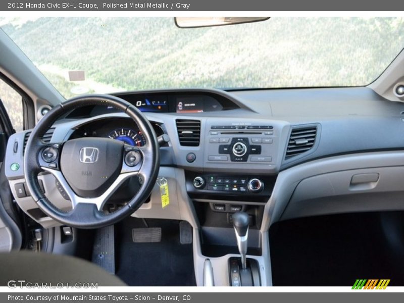 Polished Metal Metallic / Gray 2012 Honda Civic EX-L Coupe