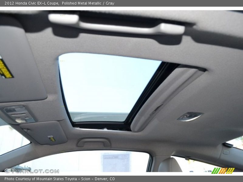 Polished Metal Metallic / Gray 2012 Honda Civic EX-L Coupe