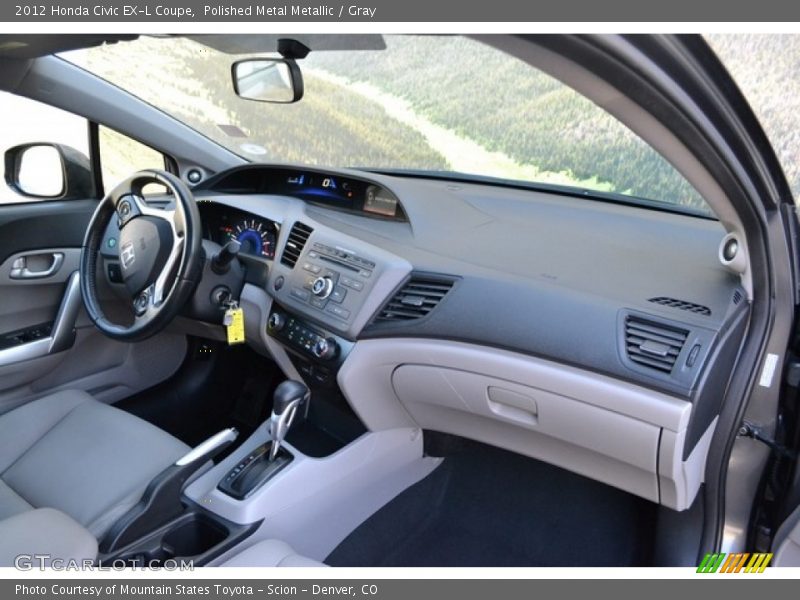 Polished Metal Metallic / Gray 2012 Honda Civic EX-L Coupe