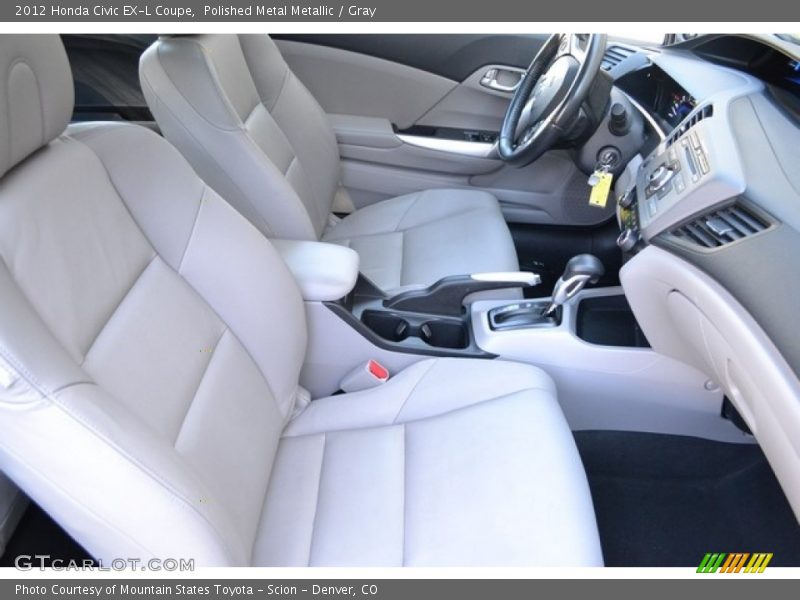 Polished Metal Metallic / Gray 2012 Honda Civic EX-L Coupe