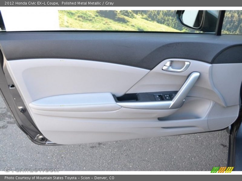 Polished Metal Metallic / Gray 2012 Honda Civic EX-L Coupe
