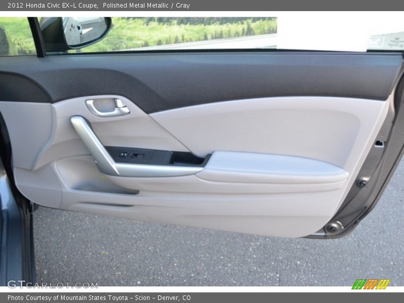 Polished Metal Metallic / Gray 2012 Honda Civic EX-L Coupe