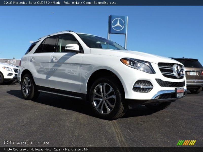 Polar White / Ginger Beige/Espresso 2016 Mercedes-Benz GLE 350 4Matic