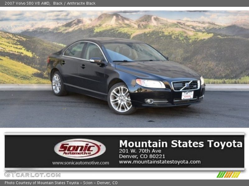Black / Anthracite Black 2007 Volvo S80 V8 AWD