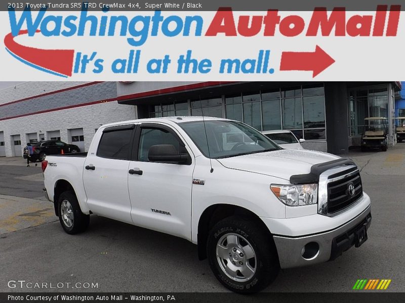 Super White / Black 2013 Toyota Tundra SR5 TRD CrewMax 4x4