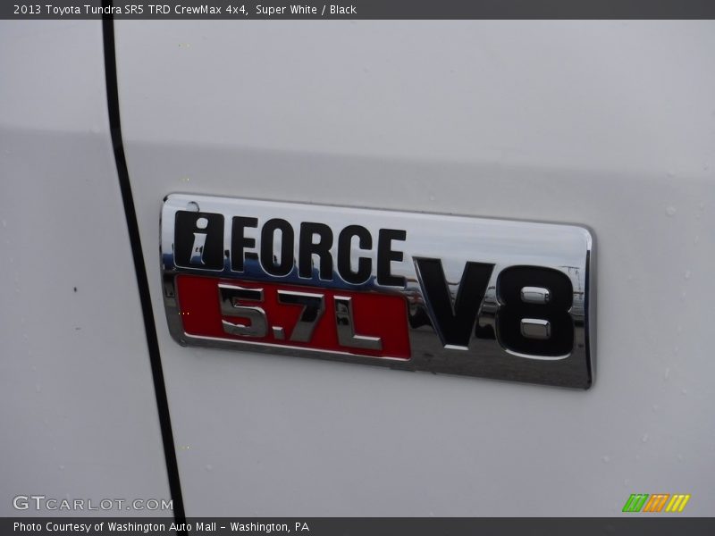 Super White / Black 2013 Toyota Tundra SR5 TRD CrewMax 4x4