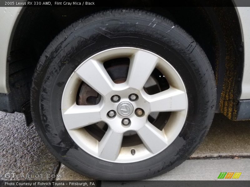 Flint Gray Mica / Black 2005 Lexus RX 330 AWD
