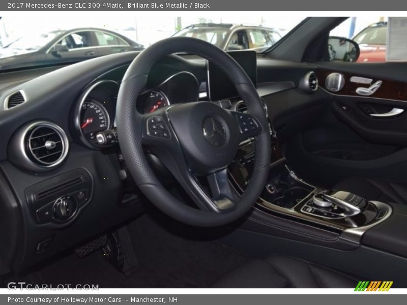 Brilliant Blue Metallic / Black 2017 Mercedes-Benz GLC 300 4Matic
