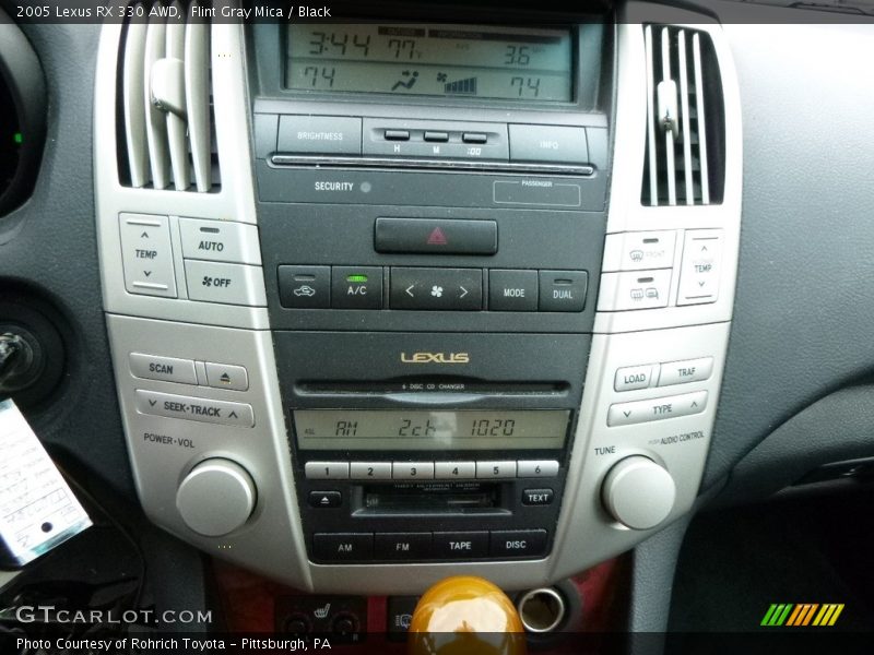 Flint Gray Mica / Black 2005 Lexus RX 330 AWD