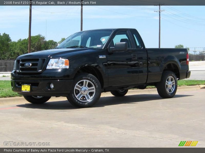 Black / Medium/Dark Flint 2008 Ford F150 STX Regular Cab