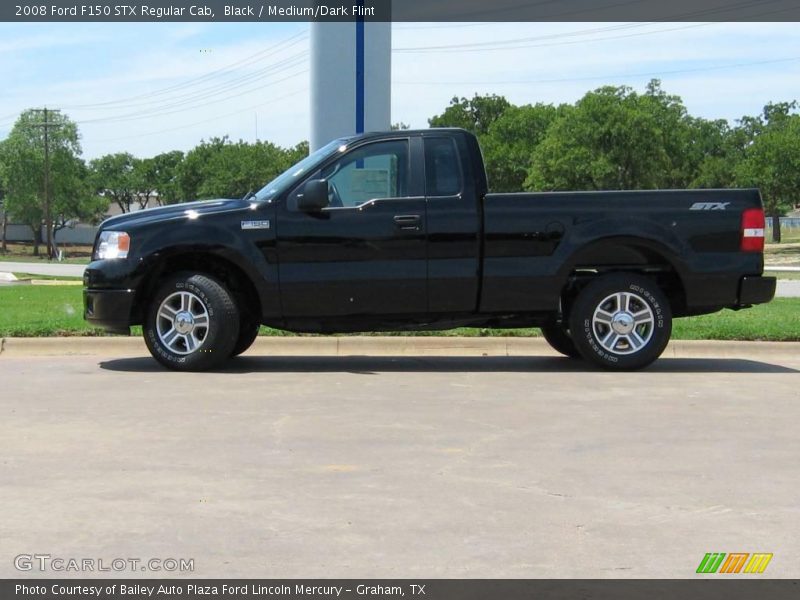 Black / Medium/Dark Flint 2008 Ford F150 STX Regular Cab