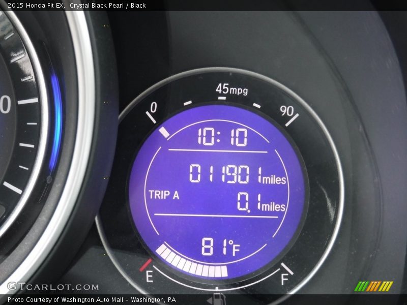 Crystal Black Pearl / Black 2015 Honda Fit EX