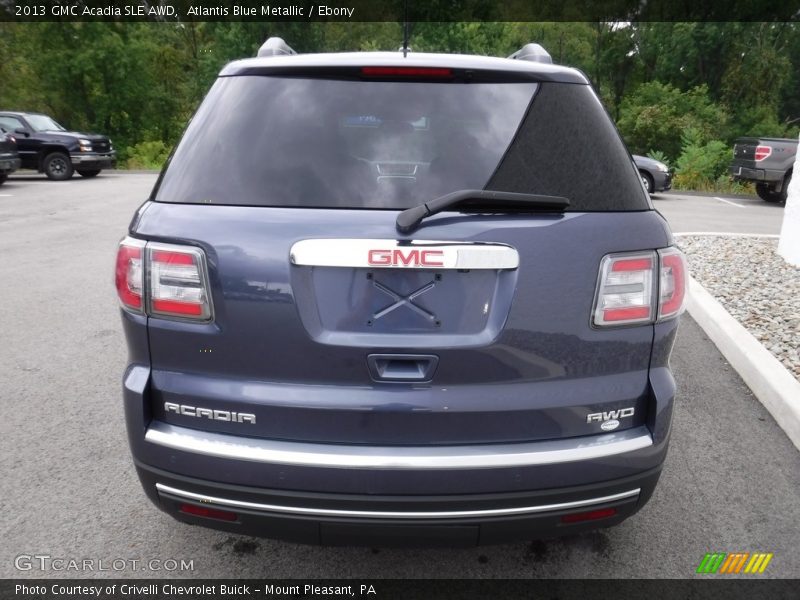Atlantis Blue Metallic / Ebony 2013 GMC Acadia SLE AWD