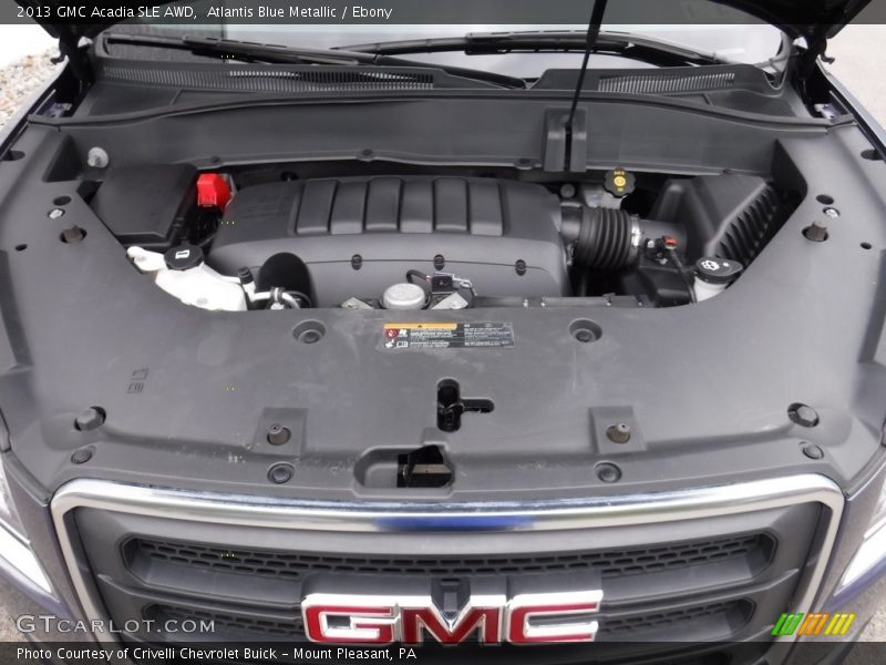 Atlantis Blue Metallic / Ebony 2013 GMC Acadia SLE AWD
