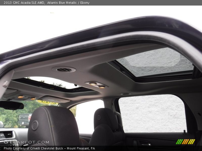 Atlantis Blue Metallic / Ebony 2013 GMC Acadia SLE AWD
