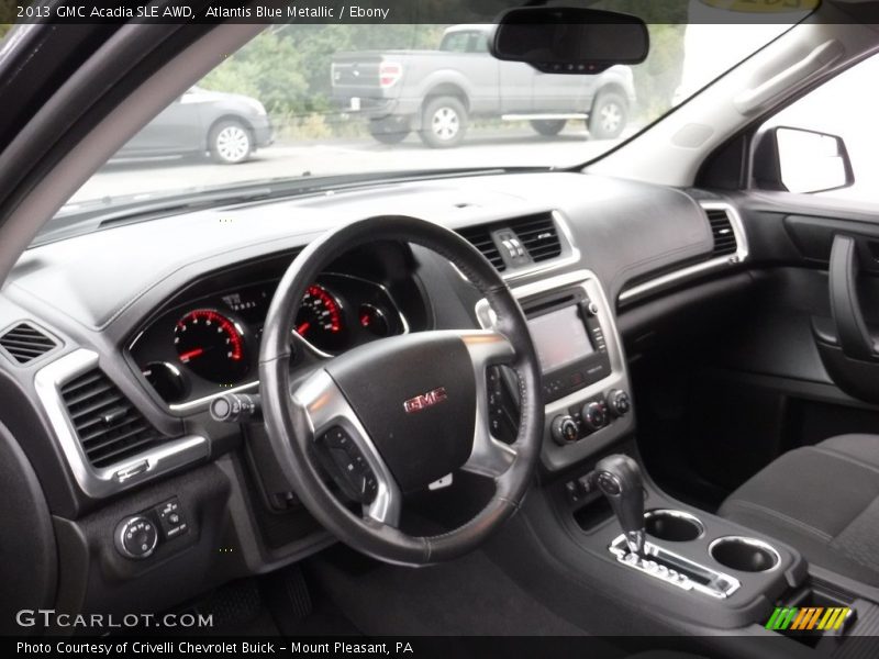 Atlantis Blue Metallic / Ebony 2013 GMC Acadia SLE AWD