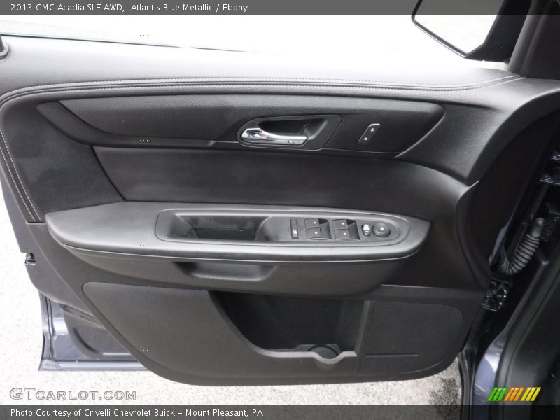 Atlantis Blue Metallic / Ebony 2013 GMC Acadia SLE AWD