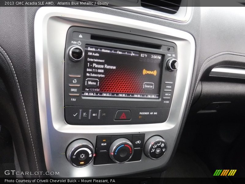 Atlantis Blue Metallic / Ebony 2013 GMC Acadia SLE AWD