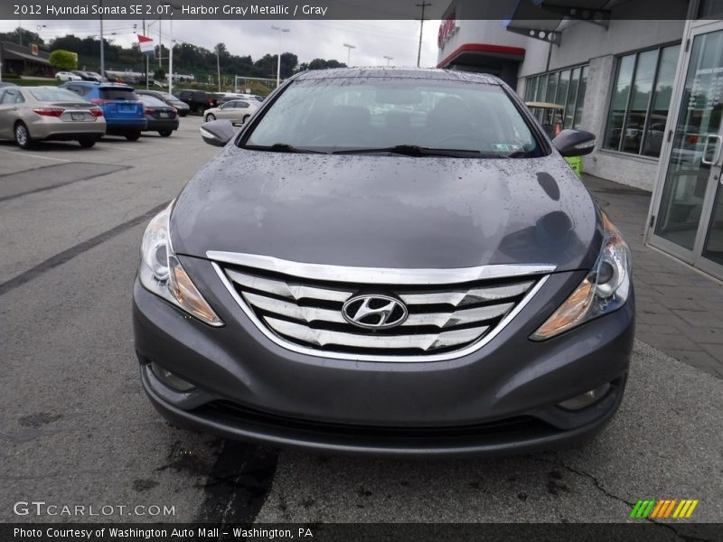 Harbor Gray Metallic / Gray 2012 Hyundai Sonata SE 2.0T