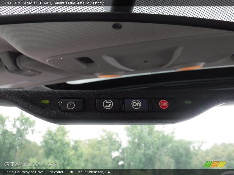 Atlantis Blue Metallic / Ebony 2013 GMC Acadia SLE AWD