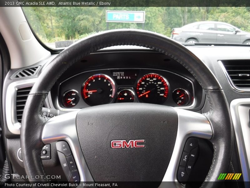 Atlantis Blue Metallic / Ebony 2013 GMC Acadia SLE AWD