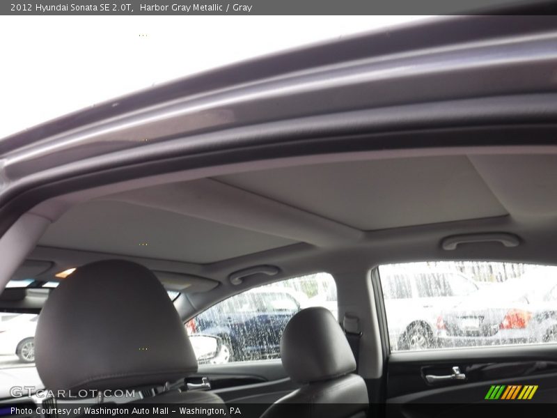 Harbor Gray Metallic / Gray 2012 Hyundai Sonata SE 2.0T