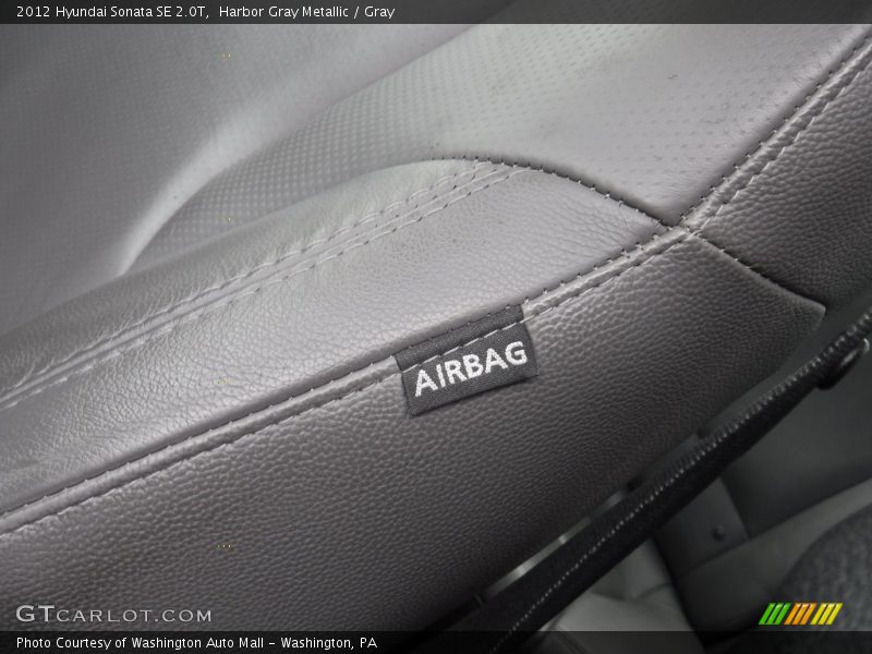 Harbor Gray Metallic / Gray 2012 Hyundai Sonata SE 2.0T