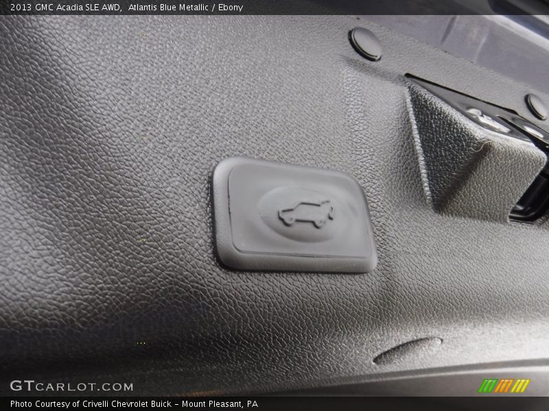 Atlantis Blue Metallic / Ebony 2013 GMC Acadia SLE AWD