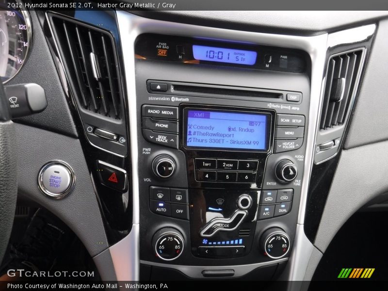 Harbor Gray Metallic / Gray 2012 Hyundai Sonata SE 2.0T
