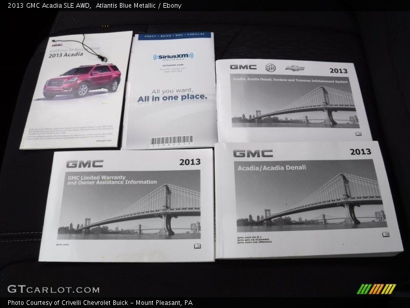 Atlantis Blue Metallic / Ebony 2013 GMC Acadia SLE AWD