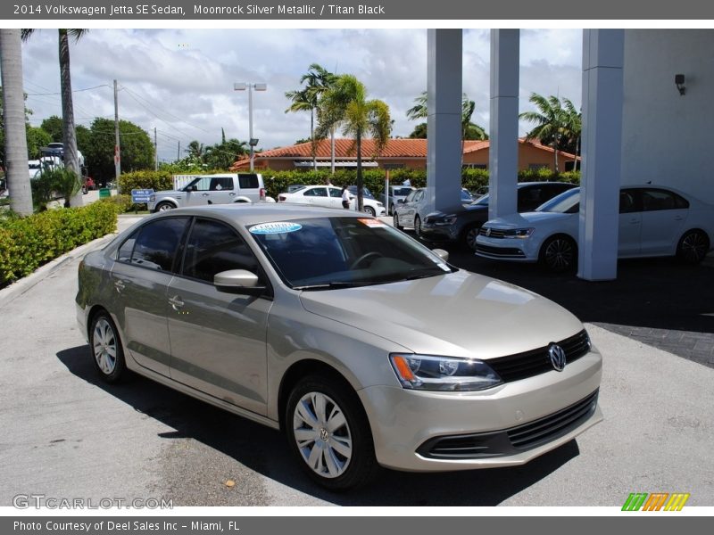 Moonrock Silver Metallic / Titan Black 2014 Volkswagen Jetta SE Sedan