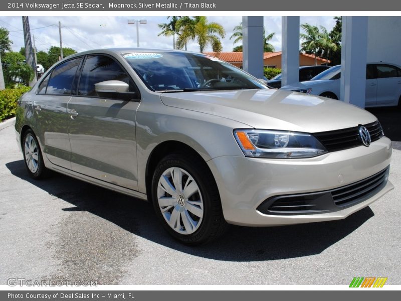 Moonrock Silver Metallic / Titan Black 2014 Volkswagen Jetta SE Sedan